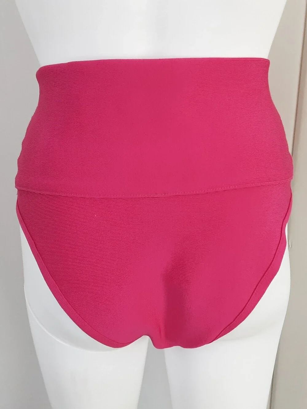 SKIMS Knit High Waist Bikini Bottom in Magenta Pink Sz S NWT
